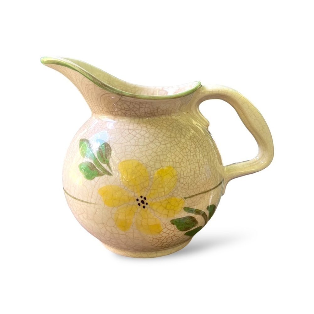 Hull Pottery Yellow Flower Pitcher Jug